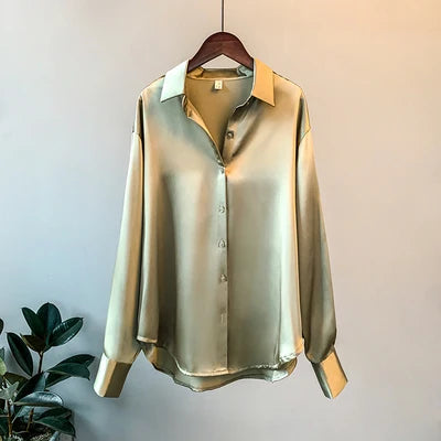 Office Lady Long Sleeve Blouse