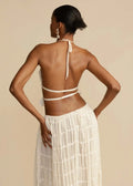 Halter Neck Long Skirt Suit For Women