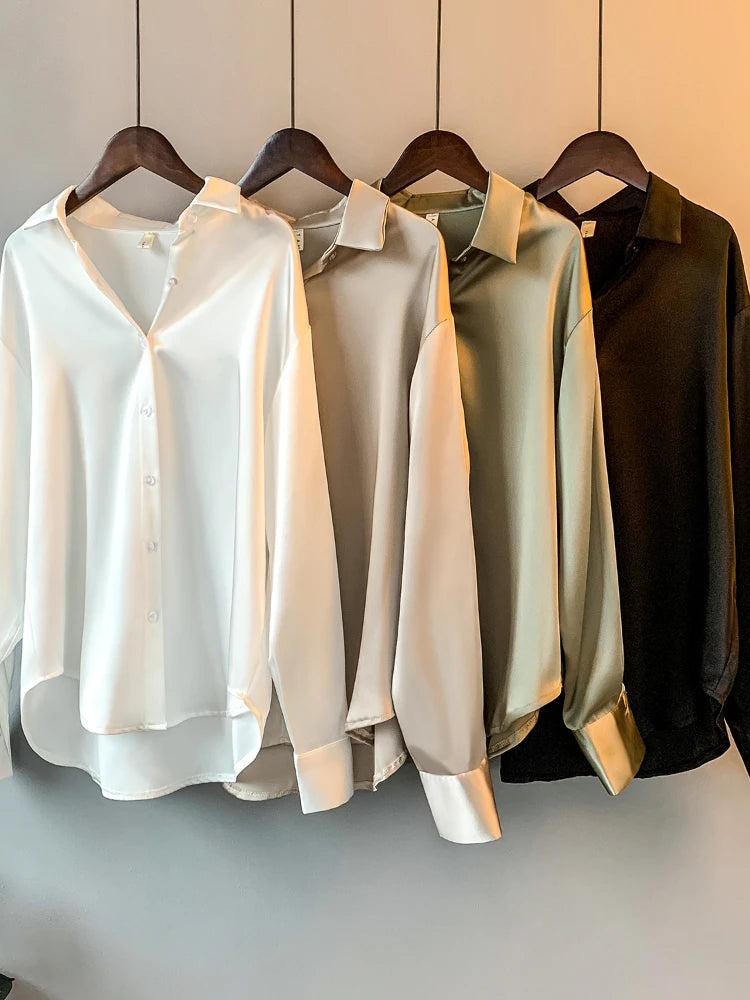 Office Lady Long Sleeve Blouse