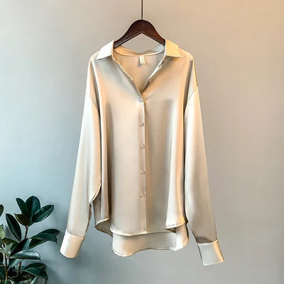 Office Lady Long Sleeve Blouse
