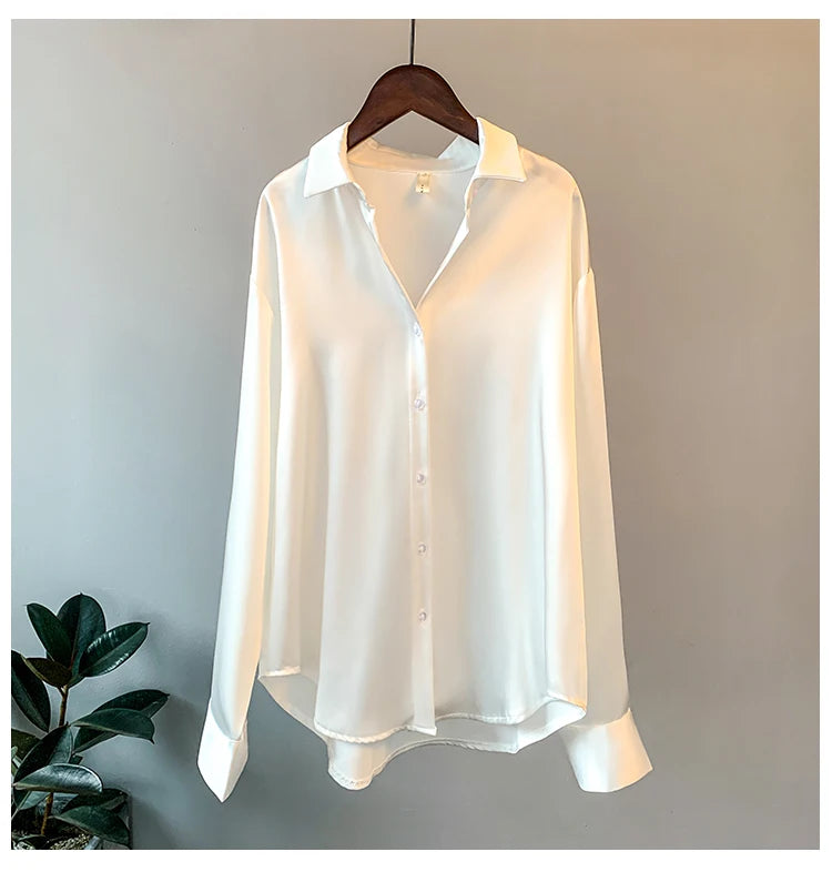 Office Lady Long Sleeve Blouse